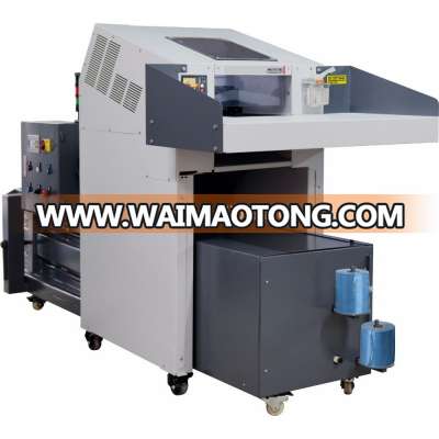 Industrial paper shredder CD Shredder and meta shredder with baler combination