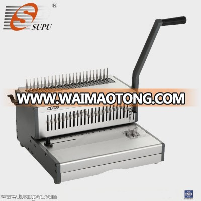 New Design Office Manual 330mm Comb Binding Machine